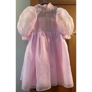 Authentic Selkie Angel Delight Puff Mini Dress Light Pink Women's Small